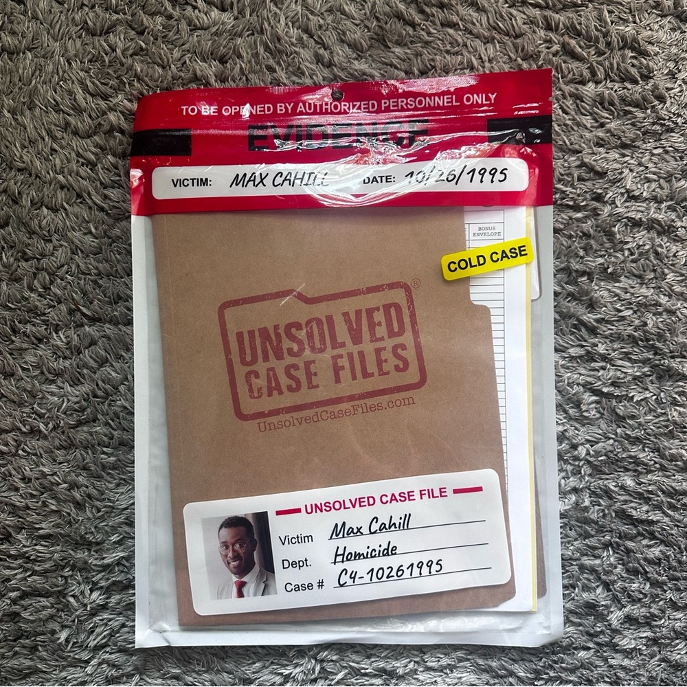 Max Cahill - Unsolved Case File